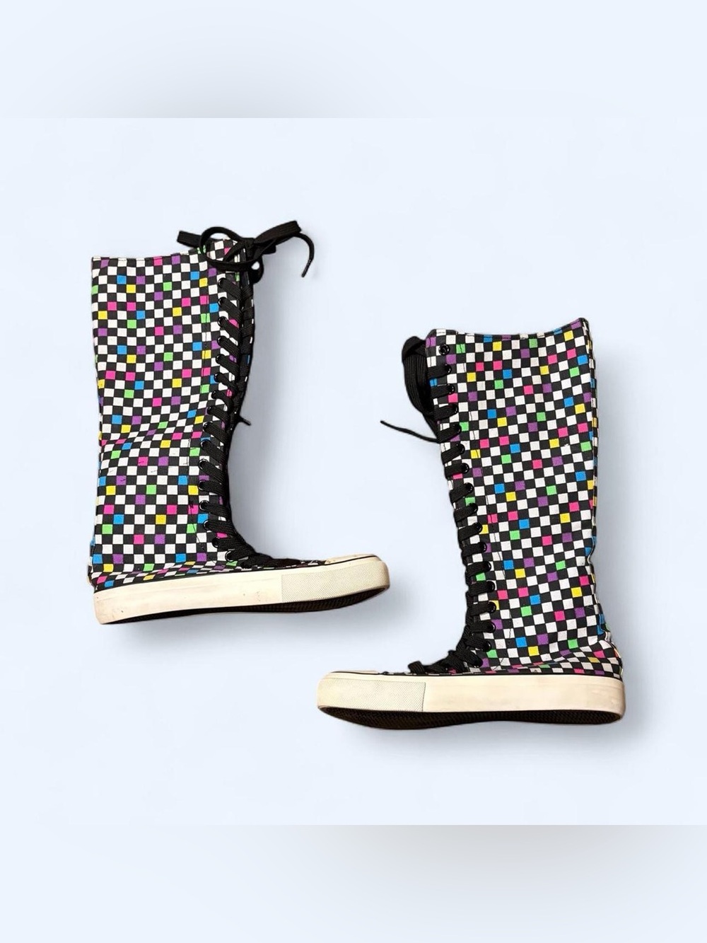 Emo Scene Knee High Sneakers!